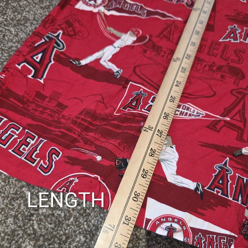 REYN SPOONER XXL Los Angeles Anaheim Angels Logo Baseball Shirt 2002 Rayon MLB - Picture 7 of 9